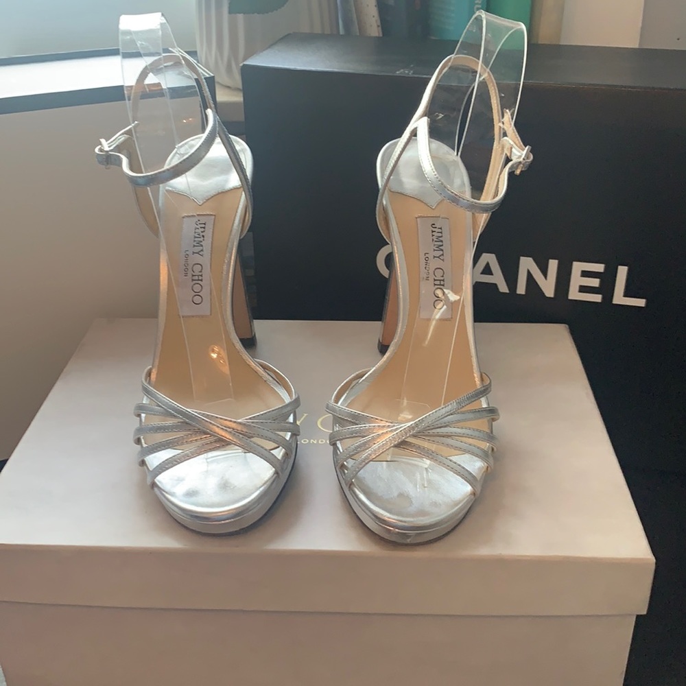 Jimmy Choo silver bees